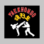 Taekwondo čierne trenírky BOXER s tlačeným logom, top kvalita 95%bavlna 5%elastan